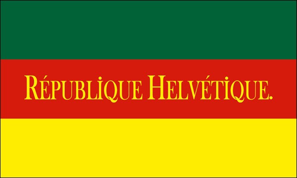 République Helvétique, flag, 1798 to 1803, size: 150 x 90 cm