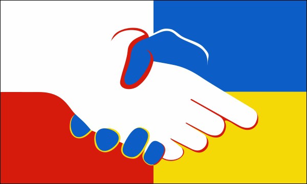 Polish-Ukrainian flag, size: 150 x 90 cm