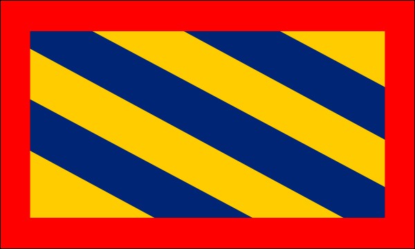 Ponthieu, historical region in France, flag, size: 150 x 90 cm