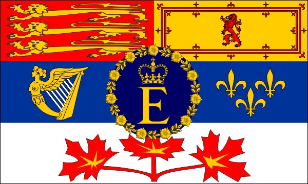 Canada, Flag (standard) of the Queen, 1962-2022, size: 150 x 90 cm