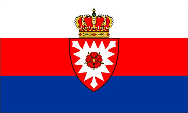 Principality of Schaumburg-Lippe, flag, 1904-1918, with coat of arms, size: 150 x 90 cm