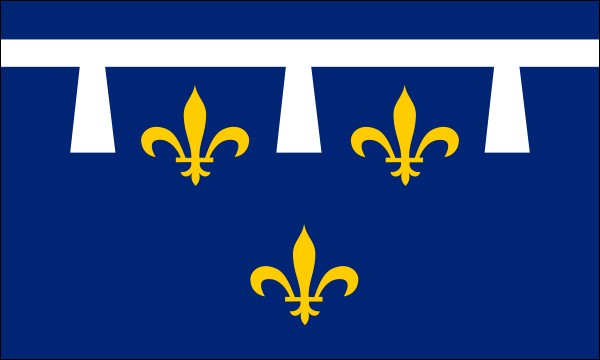 Orléanais, historische Region in Frankreich, Flagge, Größe: 150 x 90 cm