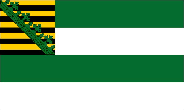 Herzogtum Sachsen-Coburg-Gotha, Flagge des Herzogs, 1887-1900, Größe: 150 x 90 cm