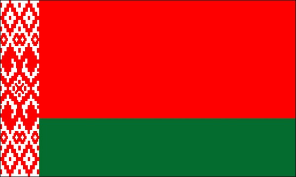 Weißrussland, Nationalflagge, Größe: 150 x 90 cm