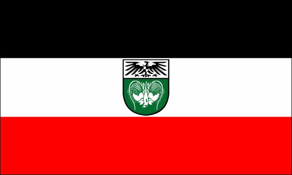Deutsch-Neuguinea, vorgeschlagene Flagge aus dem Jahr 1913, Größe: 150 x 90 cm