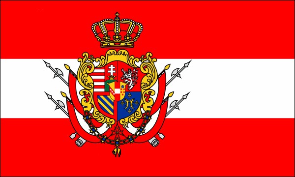 Großherzogtum Toskana, Staatsflagge, 1814-1859, Größe: 150 x 90 cm