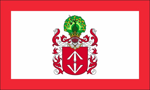 Coat of arms of Bogoria - Frame flag with coat of arms - size: 150 x 90 cm