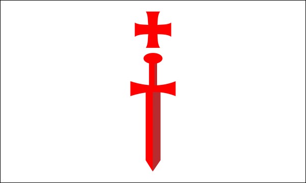 Schwertbrüderorden in Livland, Flagge des Ordens, Größe: 150 x 90 cm