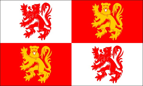 Armagnac, historical region in France, flag, size: 150 x 90 cm