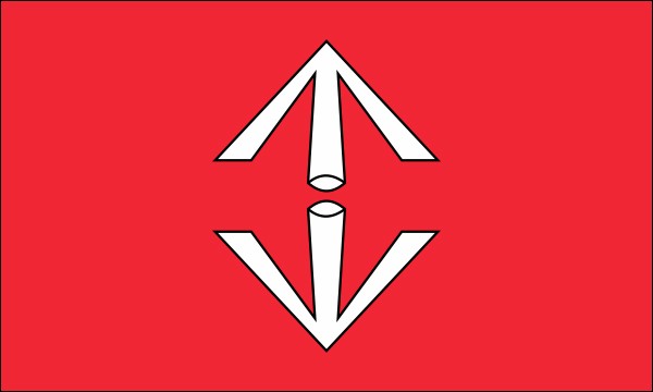 Coat of arms of Bogoria - Heraldic image flag - size: 150 x 90 cm