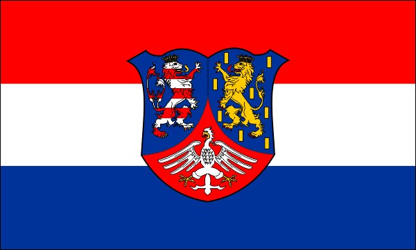 Preußische Provinz Hessen-Nassau, Flagge, 1922-1934, Größe: 150 x 90 cm