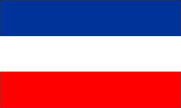 Landesflagge von Mecklenburg, Größe: 150 x 90 cm