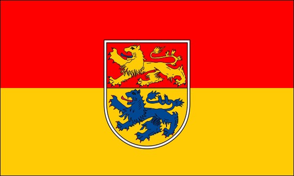 Flag of the former district of Hanover (until 2001), size: 150 x 90 cm