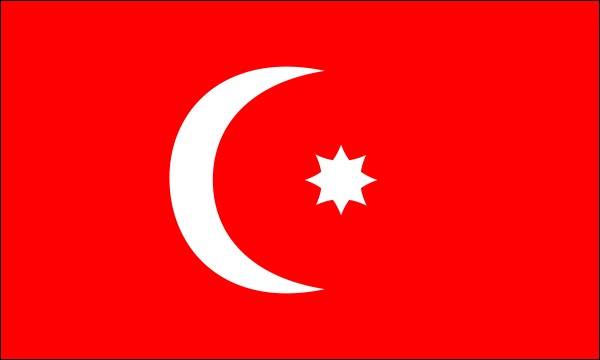 Osmanisches Reich, Nationalflagge, 1793-1844, Größe: 150 x 90 cm