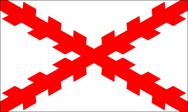 Spanien, Flagge der karlistischen Aufständischen im Spanischen Bürgerkrieg, 1936-1939, Größe: 150 x