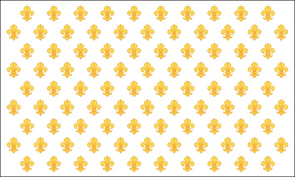Frankreich, Flagge des Hauses Bourbon, 17. Jahrhundert bis 1790, Größe: 150 x 90 cm