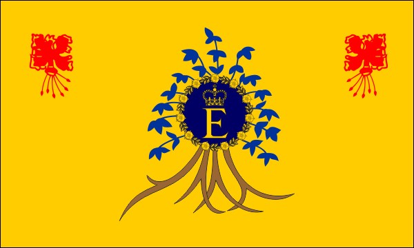 Barbados, Flag of the Queen, 1975-2021, size: 150 x 90 cm