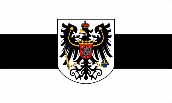Preußische Provinz Posen, Flagge, 1886-1920, Größe: 150 x 90 cm