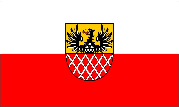 Flagge von Eger (Cheb) in Böhmen, Größe: 150 x 90 cm