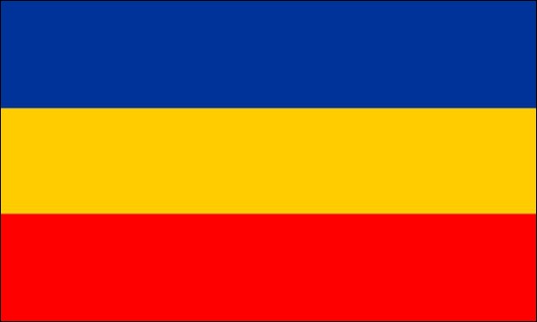 State colours of Mecklenburg, size: 150 x 90 cm