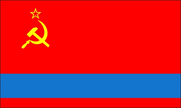 Kazakhstan, Flag as Soviet Republic, 1953-1991, size: 150 x 90 cm